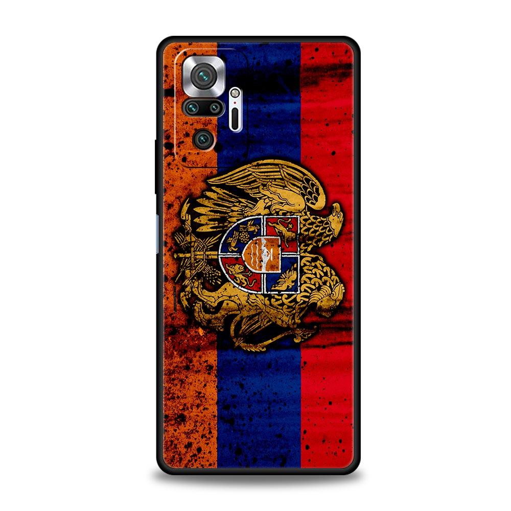 Armenia Armenian Flag For Xiaomi Redmi Note 12 5G Phone Case 10C 10 11 9 8 Pro Plus 9S 7 8T 9T 9A 8A 9C K50 K40 Gaming Cover