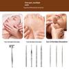 Facial Massage Support Pen with Stainless Steel Double Head Design for Reflexology