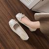 2025 Fall Chunky Heel Square Toe Bow Mary Jane Women’s Slip-On Shoes