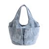 Embroidered Bag Multi-Pocket Women's Handbag Large Capacity Commuter Bucket Bag