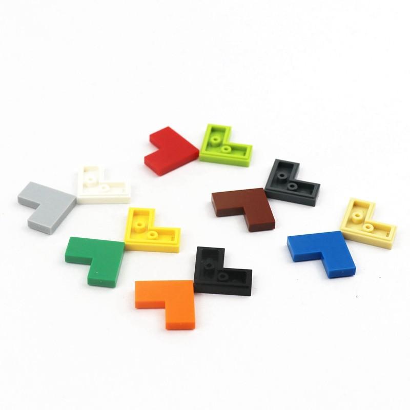 

60 шт. MOC кирпичная плитка 2x2 угловая тонкая 2+1 точки образовательные просветительские детские игрушки 60 шт. строительные блоки плитка 14719