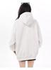 Women's American Style Retro Grey Hoodie - Spring & Autumn Casual Heavyweight Brand Sweatshirt Jacket