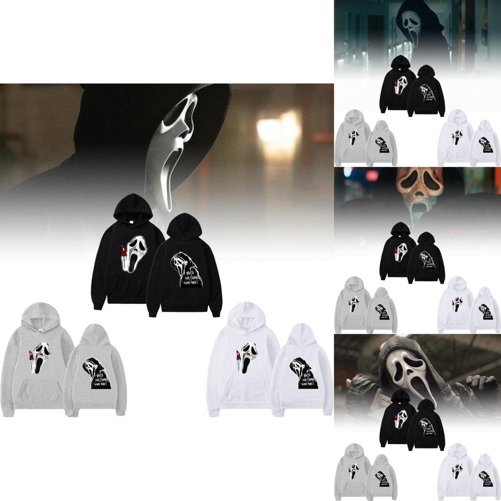Scream Vi Ghostface Hoodie Men Stylish Aesthetic Sweatshirt For Spring And Autumn Wear