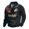 Men's Halloween Printed Corduroy Button Shirt