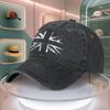 Union Jack Distressed Washed Cotton Baseball Cap Unisex Adjustable Casual Outdoor Sun Hat