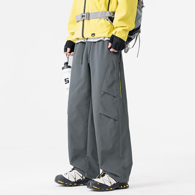 Spring and Autumn American Casual Overalls Men's Trend Outdoor Windproof Waterproof Charge Pants Fashion Versatile