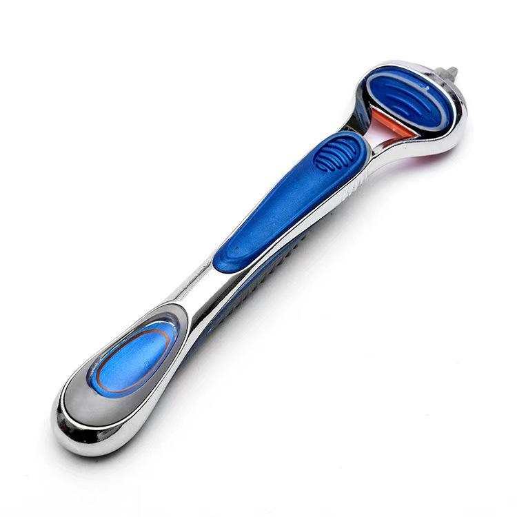 German Quality 5-Layer Men's Manual Razor - Classic Old-Fashioned Design with Universal Razor Head.
