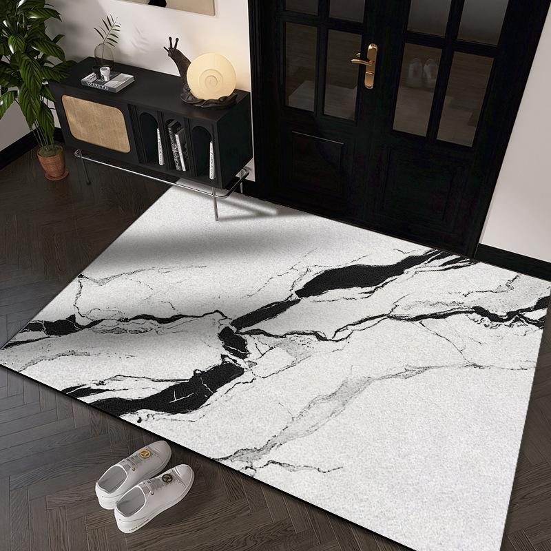 Simple Graphite Dirty and Wear-resistant Door Mat Entry Door Thickened Silk Floor Mat Can Be Cut Into The Door Home Floor Mat