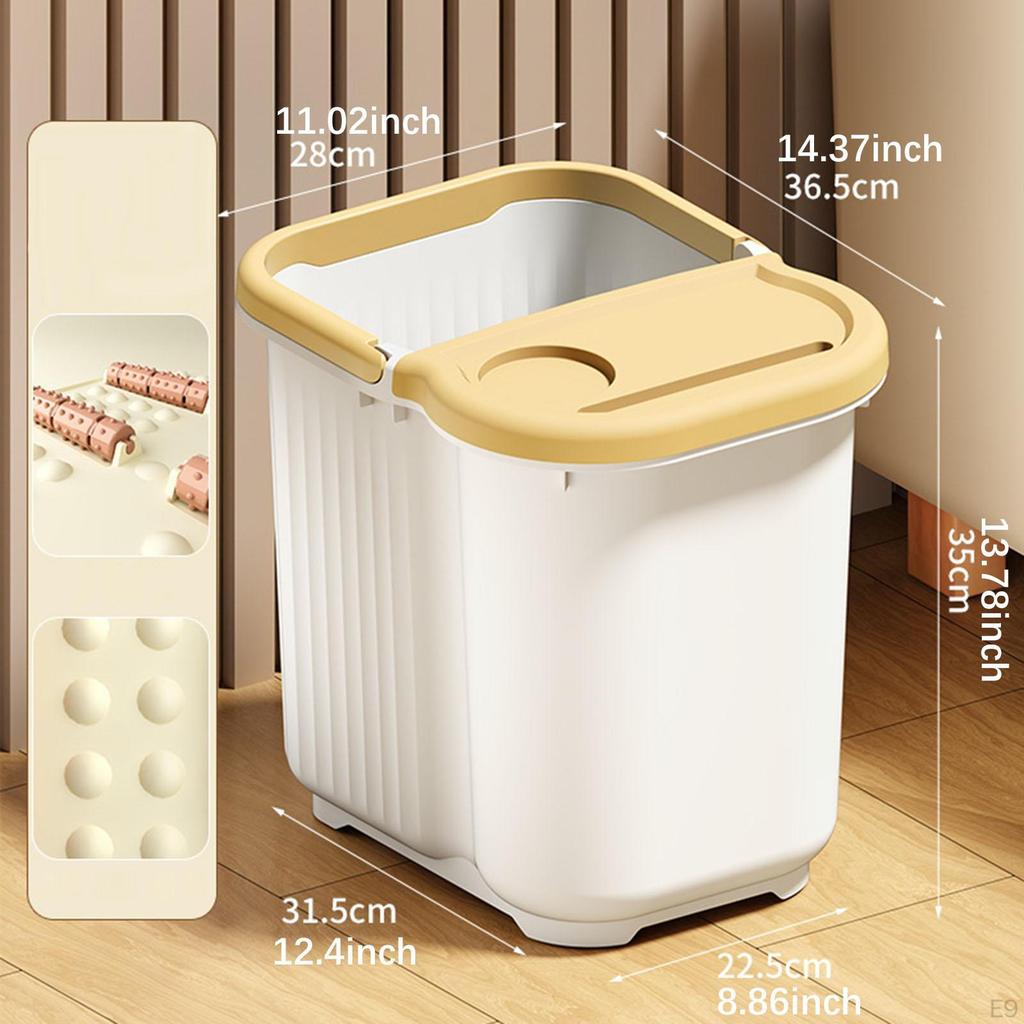Foot Bath Tub Bucket Convenient Portable Pedicure Feet Washing with Massage Points Soaking