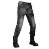 Men's Vintage Kevlar Motorcycle Jeans - Elastic, Fall-Resistant Riding Pants