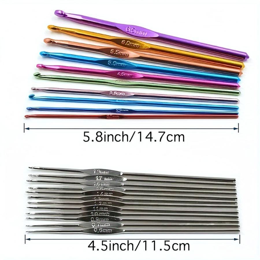 100pcs/Set Sewing Crochet Hook Set & Storage Bag Sewing Needle Tape Measure Thimble Pearl Needle Handmade DIY Sewing Accessories