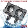 Motorcycle LED Lens Spotlight Double Lenses Spotlight Dual Color White Yellow Light Motorcycles Auxiliary Fog Lamp 1PCS 20W