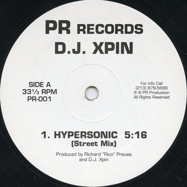 

12inch Record DJ XPIN - Hypersonic PR001 PR Records 1992 US Dance & Electronica Used