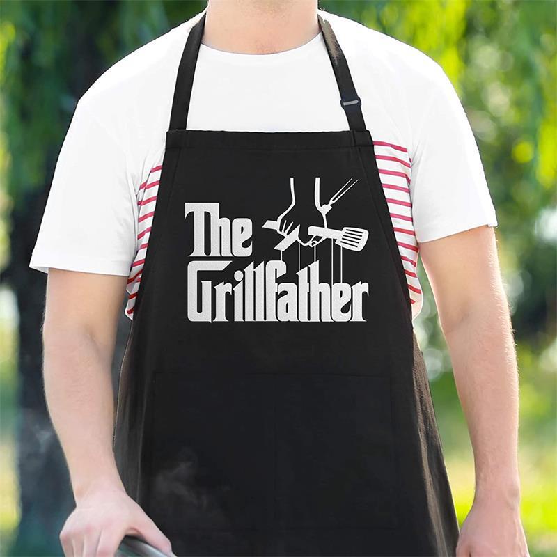 Creative Letter Print Kitchen & BBQ Neck Apron