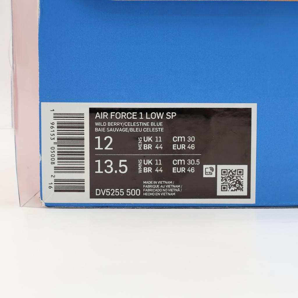 DV5255-500 Nike Air Force 1 Low SP Undefeated Multi-Patent Wild Berry