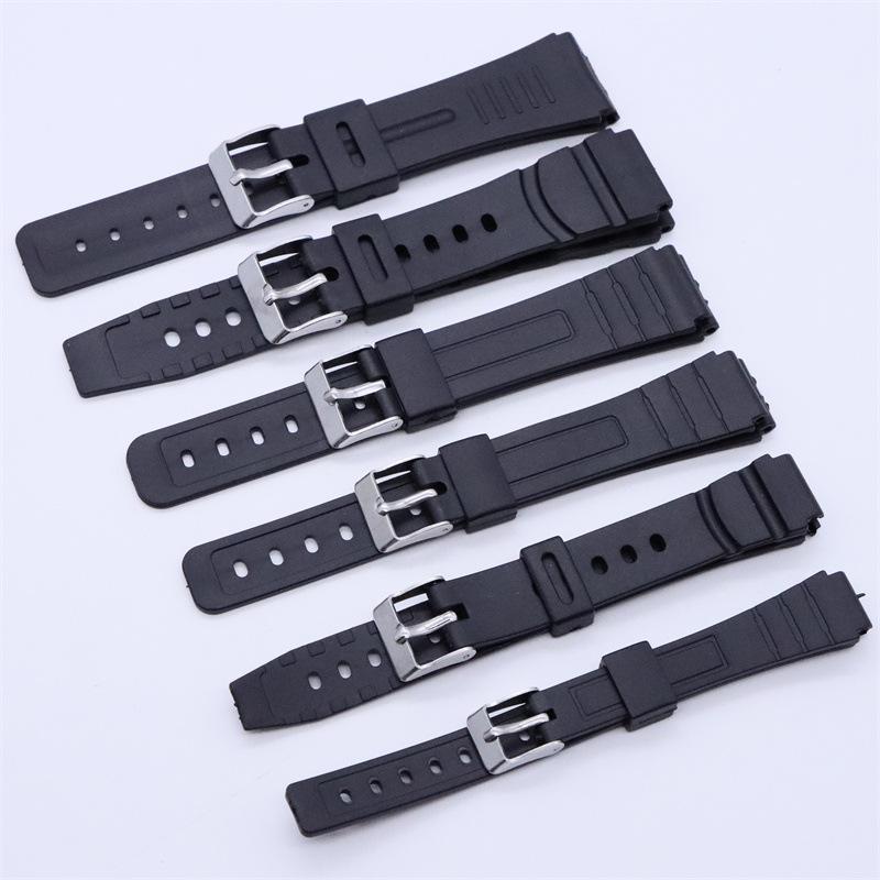 Waterproof Sweat-resistant Silicone Replacement Watchband for Casio Universal Soft Rubber Bracelet 12 14 16 20 22 18mm Wholesale