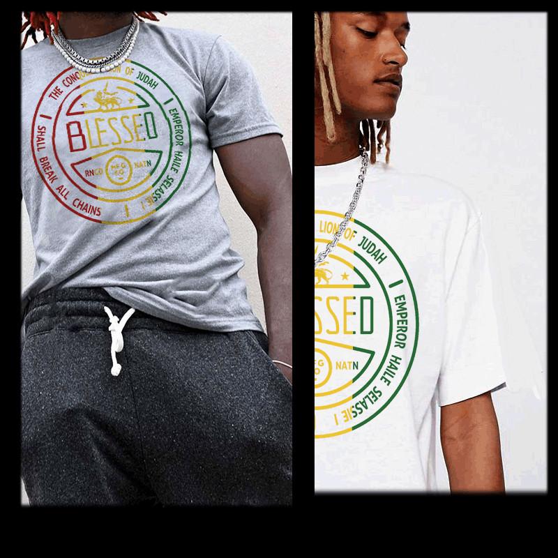 Регги Хайле Селасси Джа благослови Растафари Корни Ямайский Растаман Раста Унисекс Футболка S