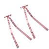 2PCS Rose Pink Bow Ribbon Hair Clips Soft Gentle Sweet Easy Secure Hairclip Non Slip Stylish Hair Accessories 2pcs