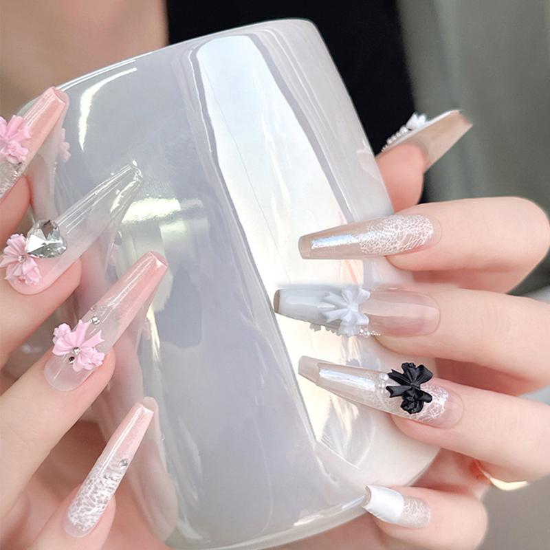 30 Pcs Ribbon Bow Nail Charms Parts Nail Art Tie Decoration Kawaii Accessories Manicure Design Supplies