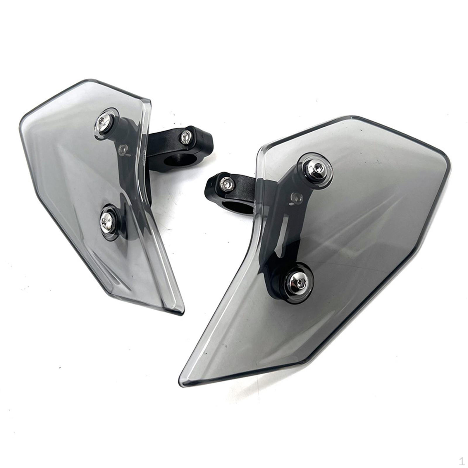 

2 шт. Боковые ветровые дефлекторы для мотоцикла, ветровые стекла, спойлеры, ремонтные детали, аксессуары, экран серый