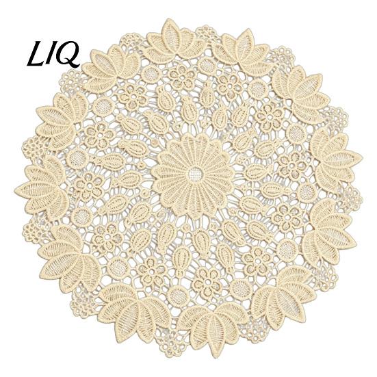 Dessus de table en tissu lavable pour la maison, Sets de table ronds en dentelle florale, Sous-verres brodés, Sets de table, Sets isolants thermiques, Décoration Rétro, Théière, Vase, Salle à manger
