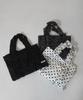 Kimimi Big Frill Dot Shoulder Bag White