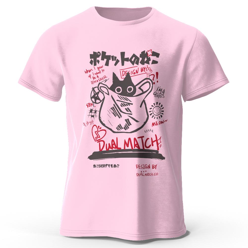 

Kawaii Anime Harajuku Printed 100 Cotton TShirt Soft Breathable Round Neck Short Sleeve Tee Unisex Cute Style S