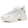 New Anta Life Collection Bunny Wear Resistant Low Top Casual Shoes Women's White Purple Blue 122328889-4