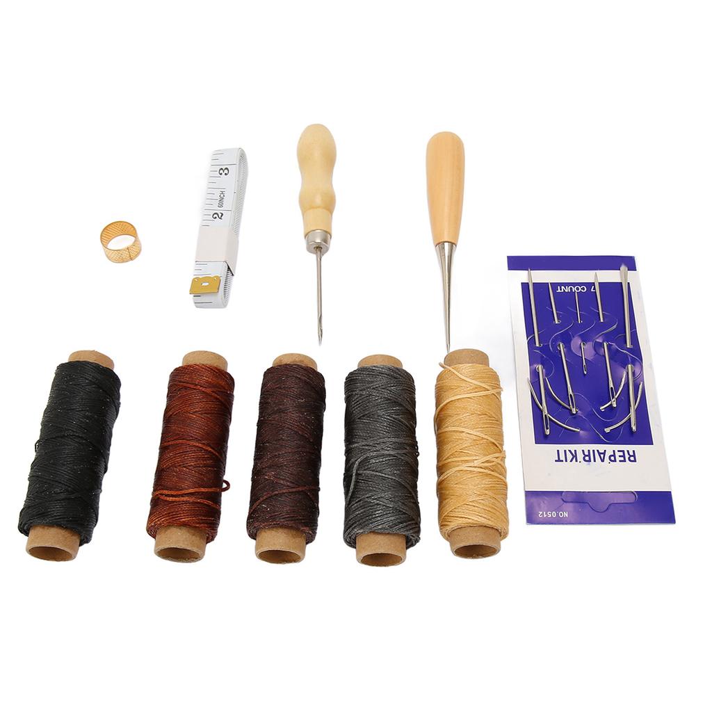 16PCS Leather Repair Sewing Kit Professional Leather Working Tools for DIY Leather Craft