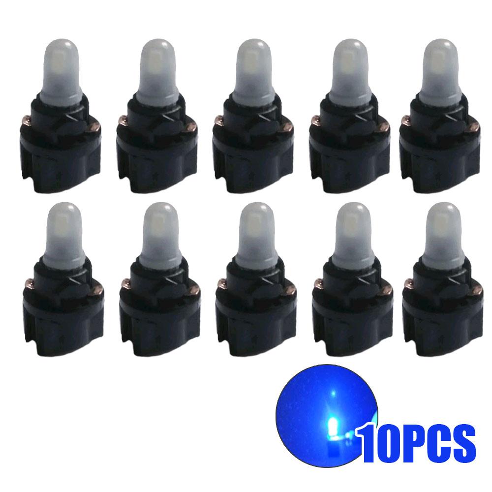

10 шт. светодиодных лампочек для приборной панели автомобиля T5 T6.5 W1.2W, подсветка приборов, 12 В, 3000 К, 6000 К, белые, красные, синие, автомобильные панели, аксессуары