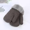 Weiche Babyhandschuhe mit Fleecefutter, atmungsaktive Plüsch-Kinderhandwärmer, verdickte warme Handschuhe für kaltes Wetter