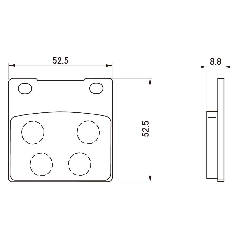Daytona Motorcycle Brake Pad Golden Pad X (Sintered Metal Pad) GSX1300R Hayabusa (99-07) ZRX1200