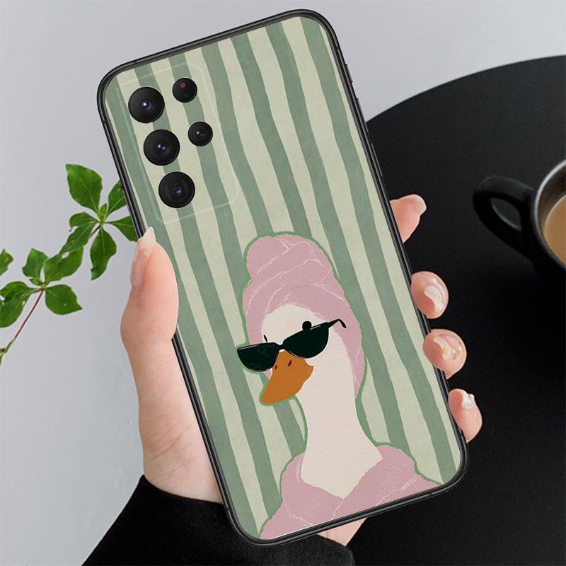 Phone Case For Samsung A17 A55 A16 A56 A35 A15 A53 A54 A33 A34 A25 A05S A52 A52S A07 A26 A06 Goose Game Duck