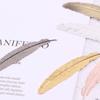 Ethnic Style Feather Pendants Bookmark Retro Bookmark Metal Feather Bookmark  Books Decorate
