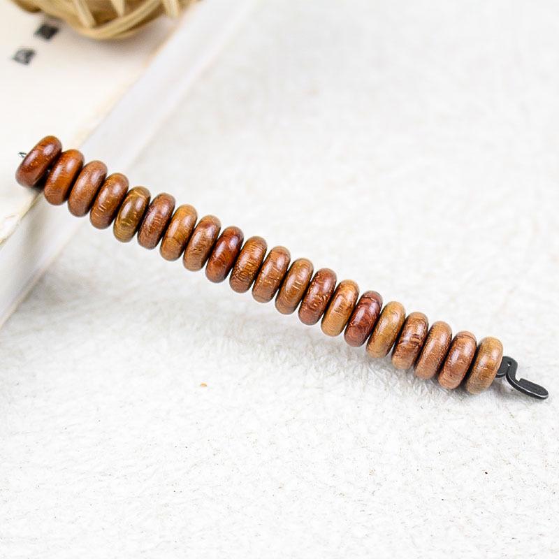 Burmese Padauk Wood Spacer Beads 3x8MM DIY Bracelet Buddhist Accessories