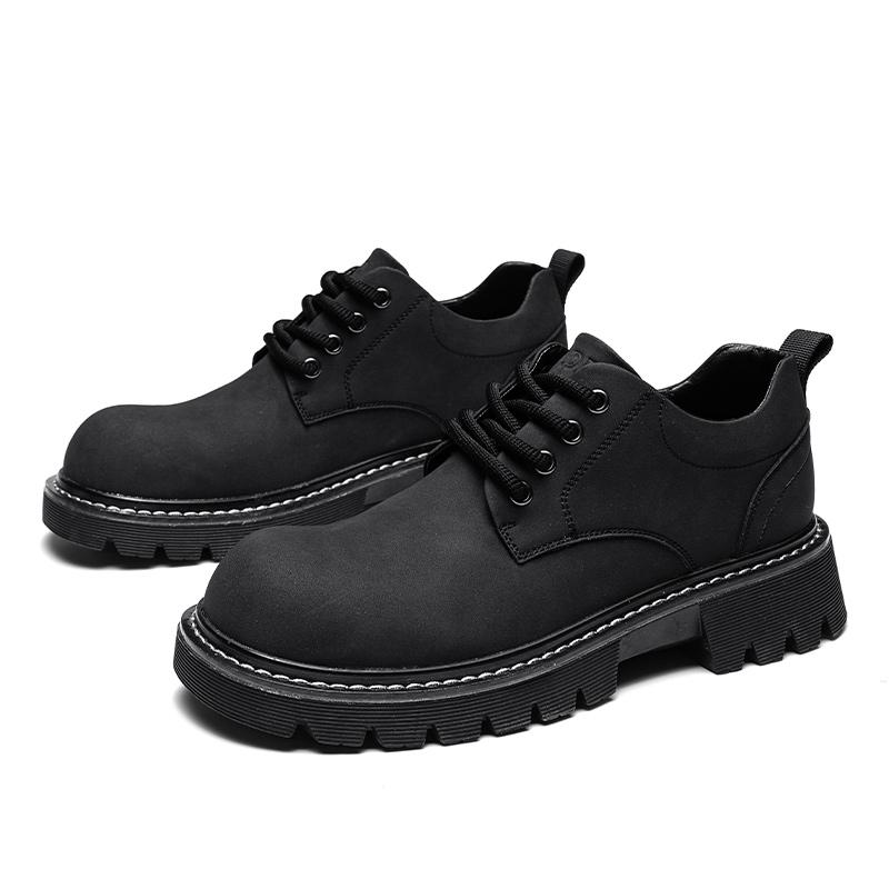 

Модные и универсальные мужские повседневные кожаные туфли. Модные мужские туфли на шнуровке. Мужские и женские туфли на толстой подошве для прогулок на свежем воздухе. 44