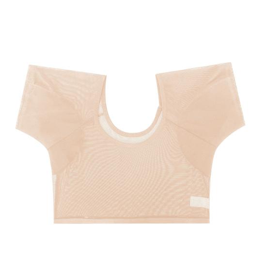Damen Tops Tief ausgeschnittene Kurzarm Tops mit Schulterpolstern Wiederverwendbare Ergonomische Polster Waschbar Durchsichtig