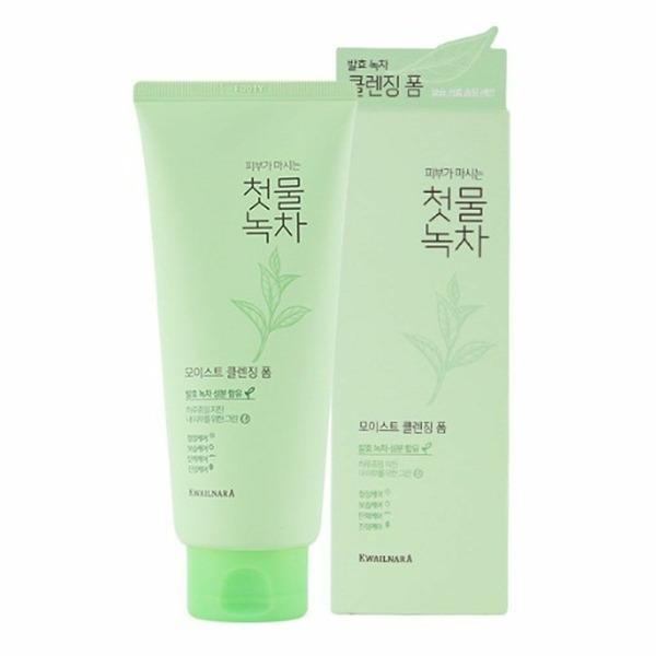 KWAILNARA First Water Green Tea Moist Cleansing Foam 180g (W61F2F3)