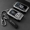 Car Accessories Zinc Alloy TPU Key Case Cover Holder Chain For ZEEKR Zeekr 9X 2024 2025 Fob Smart Remote Control Key Protection