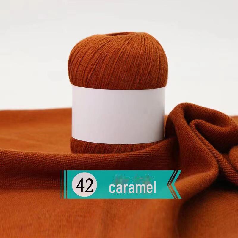 Hand-woven Cashmere Yarn - 3 Ply Soft Wool for Sweaters - Spot Processed Ball of Yarn