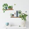 Potted Plant Art Decoration Wall Stickers For Living Room Decor Removable Self-Adhesive Door Window Tile Decal Pvc Mural