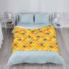 Perinsto Cute Yellow Honeycomb and Bees Throw Blanket Ultra Soft Warm All Season Decorative Fleece Blankets for Bed Chair Car So
