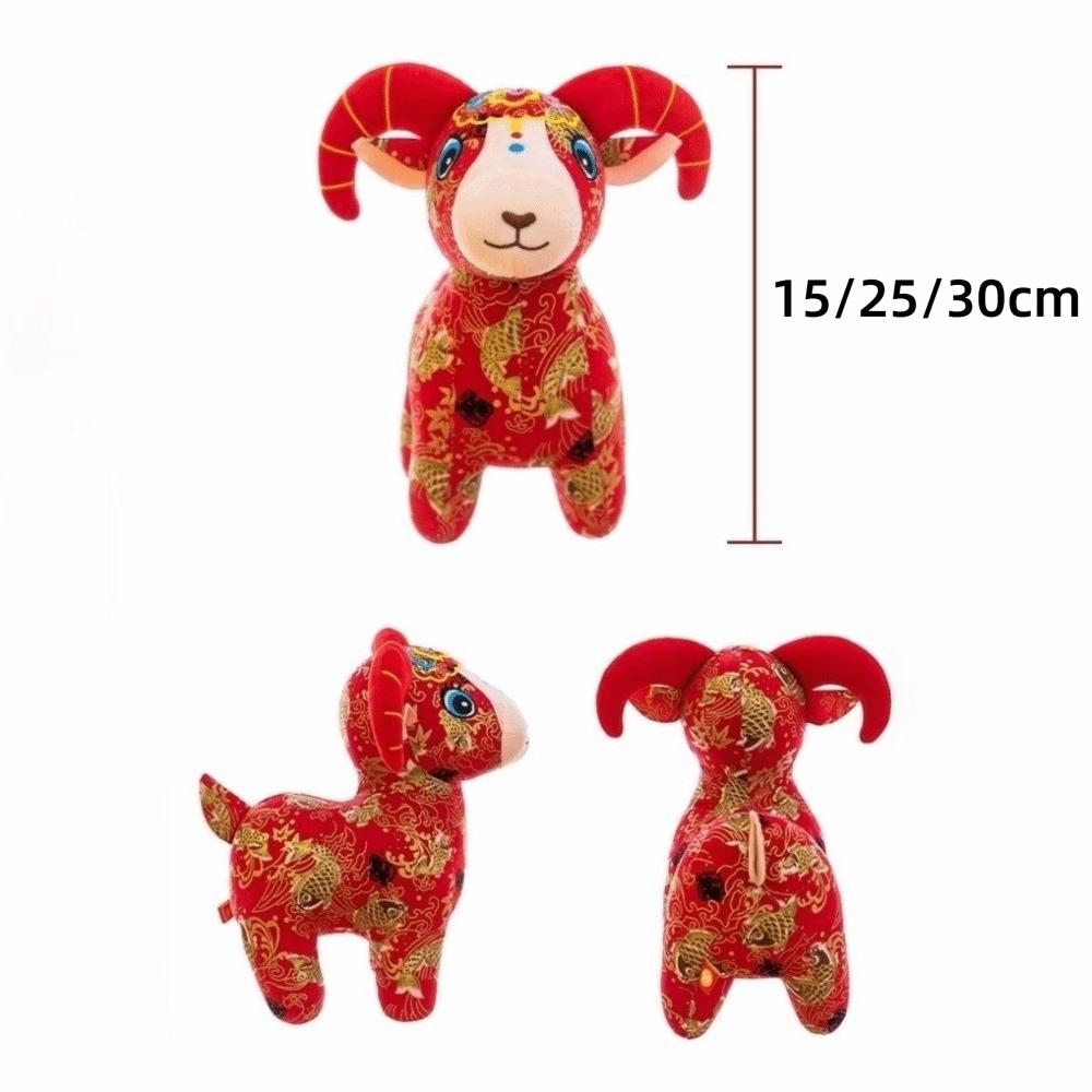 15cm 20cm 25cm Plush Goat Doll Cartoon Design Mascot Doll Plush Cute Sheep Plush Doll Zodiac Gift