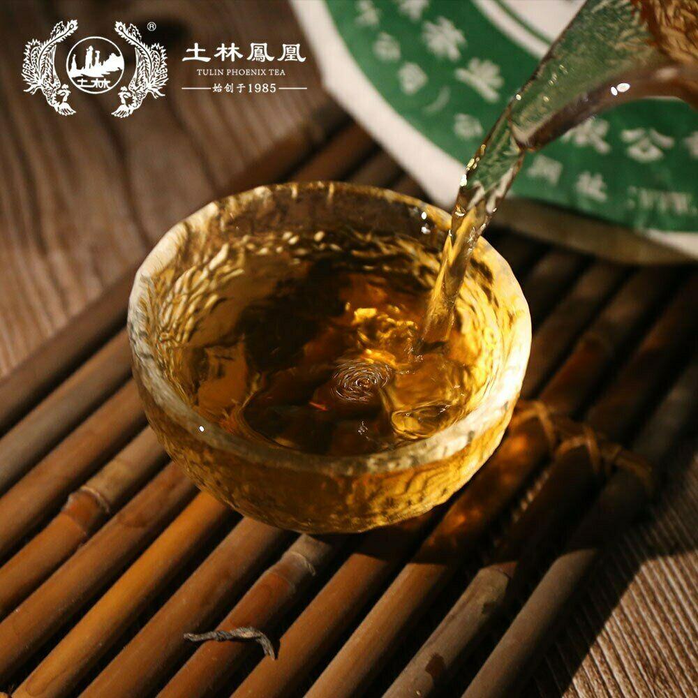 TuLin Phoenix Old Pu Erh Tea 2013 „Special Xiang Bing” 702 Shen Puer Tea 380g