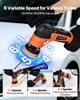 Car Buffer Polisher, 30/50/76 mm Rotary Polisher Buffer, 600W 6 Variable Speeds 1000-4500RPM Car Polisher Waxer Kit for Cars Detailing, Waxing,