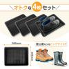SEIWA Shoe Tray with Long x Wide x Set of Tray for and Shoe Storage Slats, Large, 38.5cm 30.5cm 5.5cm High, Black, 4, IMP318, Multi-Purpose Cars,
