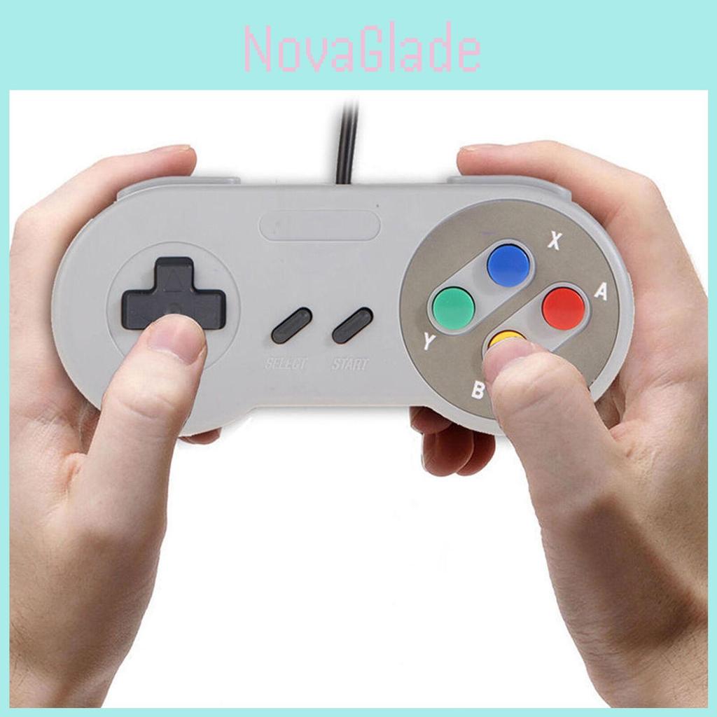 Controller USB di Qualità Premium per Giochi Snes Super Nintendo Set Gamepad Retro