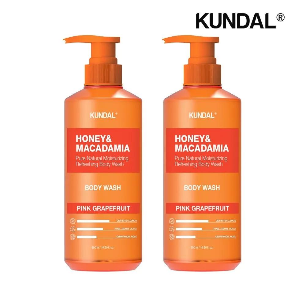 

KUNDAL Honey & Macadamia Pure Body Wash Pink Grapefruit 500ml x2