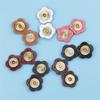 Fashion Plum Blossom Shaped Bag Magnetic Buckle Handmade Genuine Leather Card Pack Buckle DIY Wallet Hasp Buckle Bag Accessories