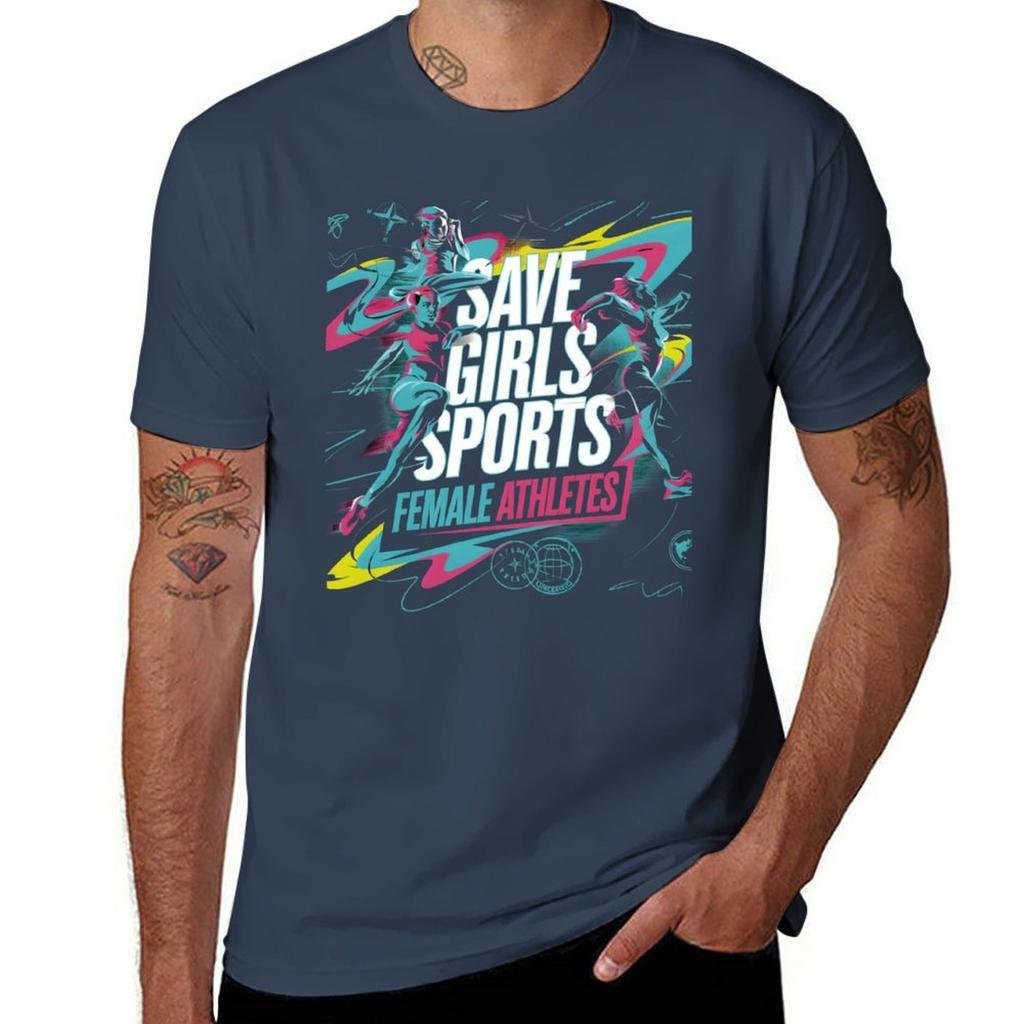 Save Girls Sports Female Athletes Gifts For Girls Boys Unisex Unisex TShirt Work Utility Short Sleeve Shirt